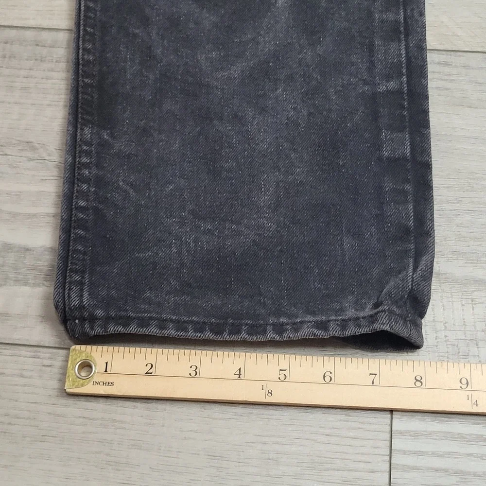 🖤Levi's 501 Jeans Mens 38x30 (fits 37x29) Black Acid Wash Button Fly Straight